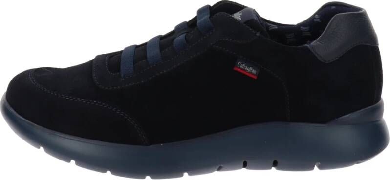 Callaghan Leren Heren Sneakers Blue Heren