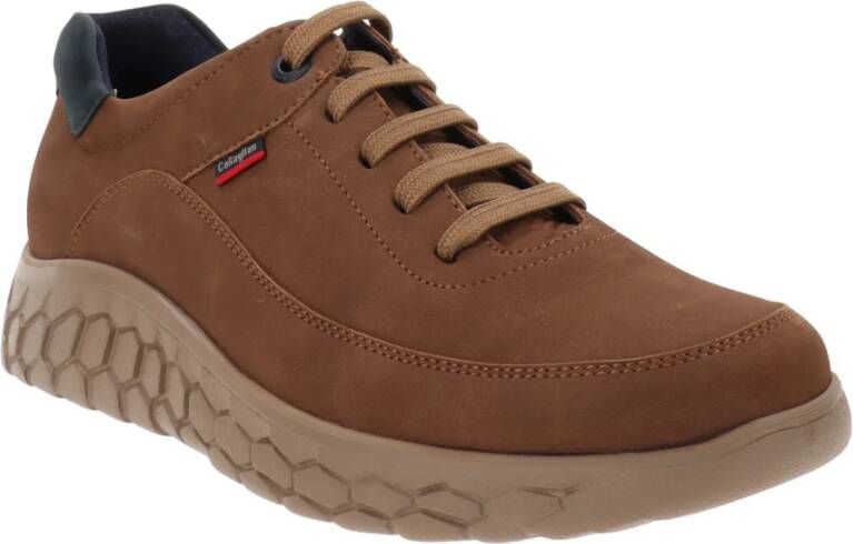 Callaghan Leren Heren Sneakers Brown Heren