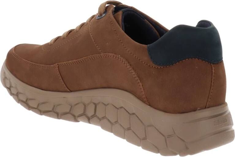 Callaghan Leren Heren Sneakers Brown Heren