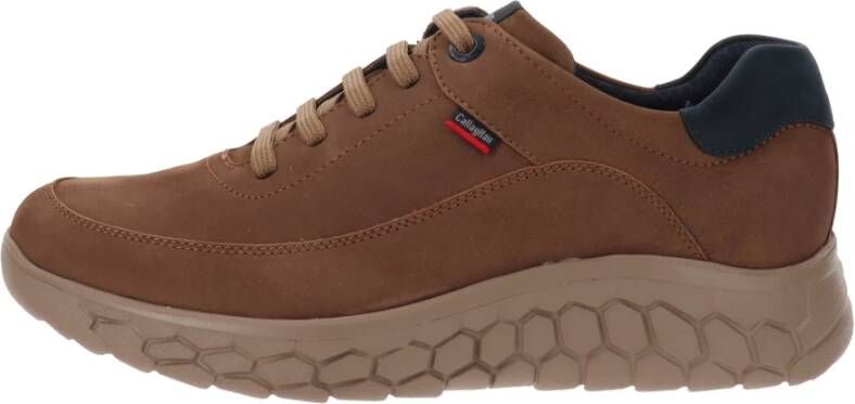 Callaghan Leren Heren Sneakers Brown Heren