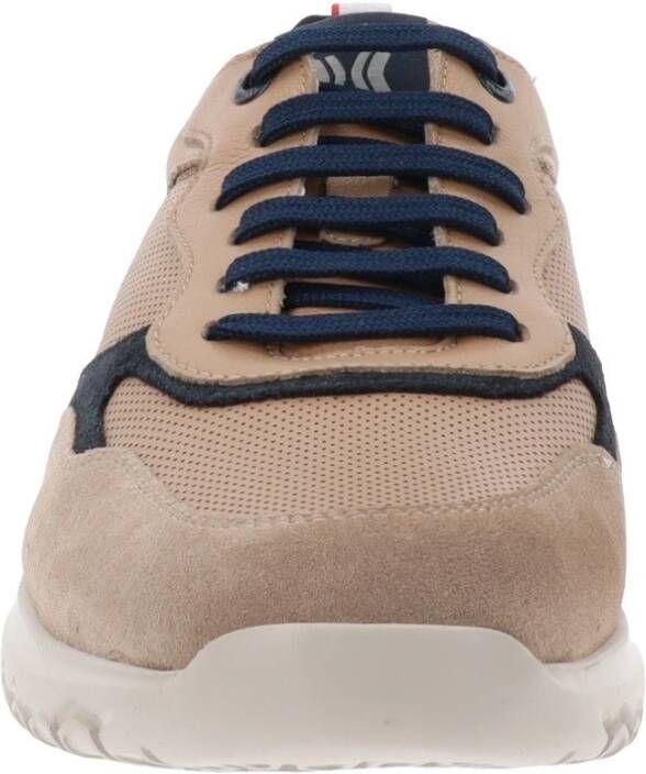 Callaghan Leren Heren Sneakers Comfort Stijl Beige Heren