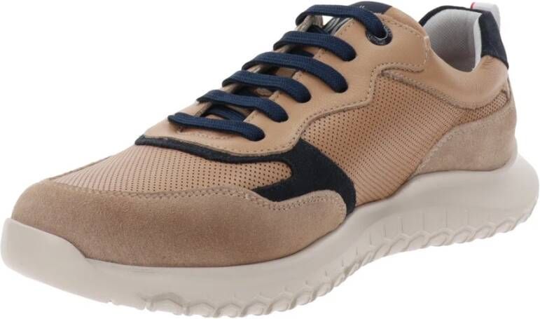 Callaghan Leren Heren Sneakers Comfort Stijl Beige Heren