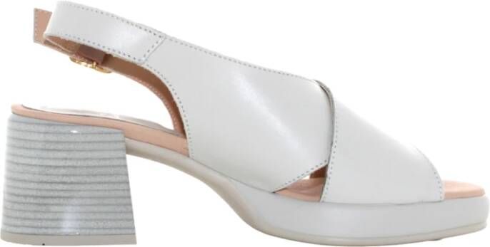 Callaghan Witte hak sandalen White Dames