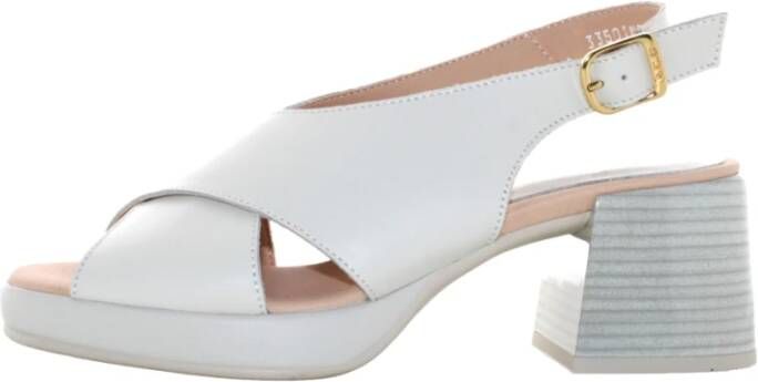 Callaghan Witte hak sandalen White Dames