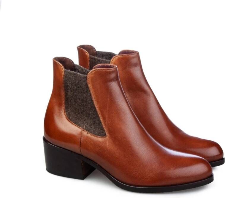 Calpierre Ankle Boots Bruin Dames