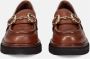 Calpierre Bruin Leren Loafers voor Vrouwen Brown Dames - Thumbnail 3