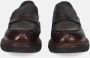 Calpierre Bruin Leren Mocassin Schoenen Brown Heren - Thumbnail 3