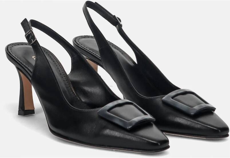 Calpierre Zwarte Hak Pumps Elegante Tijdloze Silhouet Black Dames