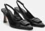 Calpierre Zwarte Hak Pumps Elegante Tijdloze Silhouet Black Dames - Thumbnail 2