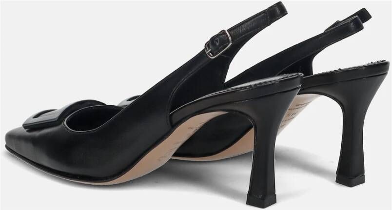 Calpierre Zwarte Hak Pumps Elegante Tijdloze Silhouet Black Dames