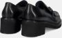 Calpierre Zwarte leren mocassins Black Dames - Thumbnail 4