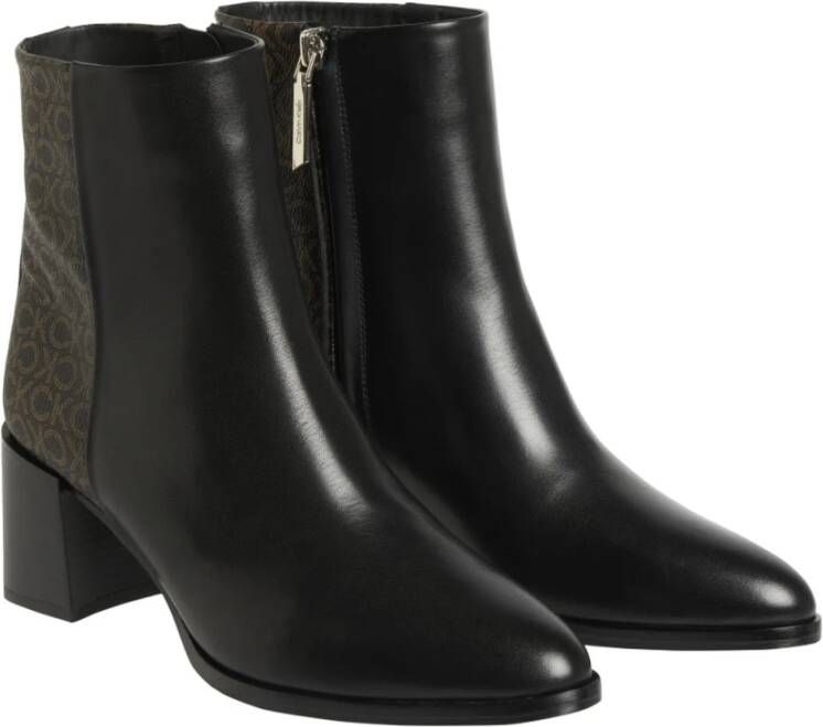 Calvin Klein almond Heeled boot 55 Zwart Dames