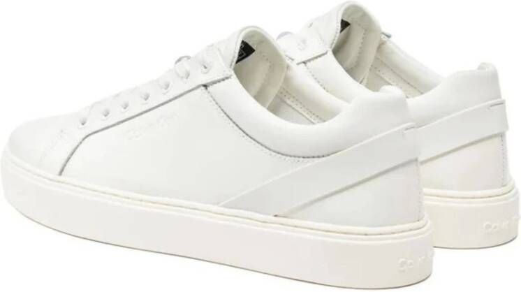 Calvin Klein Archief Streep Lage Top Sneakers White Heren