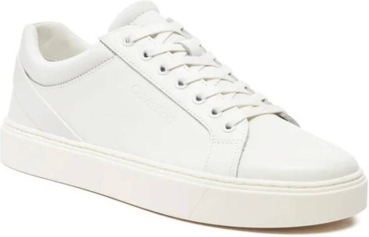 Calvin Klein Archief Streep Lage Top Sneakers White Heren