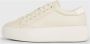 Calvin Klein Beige Lace-Up Flatform Sneakers Beige Dames - Thumbnail 7