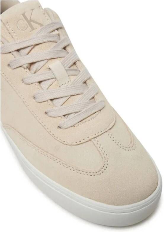 Calvin Klein Beige Suède Sneakers Beige Heren