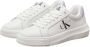 Calvin Klein Bright White Pastel Lilac Sneakers White Dames - Thumbnail 3