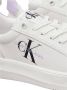 Calvin Klein Bright White Pastel Lilac Sneakers White Dames - Thumbnail 7