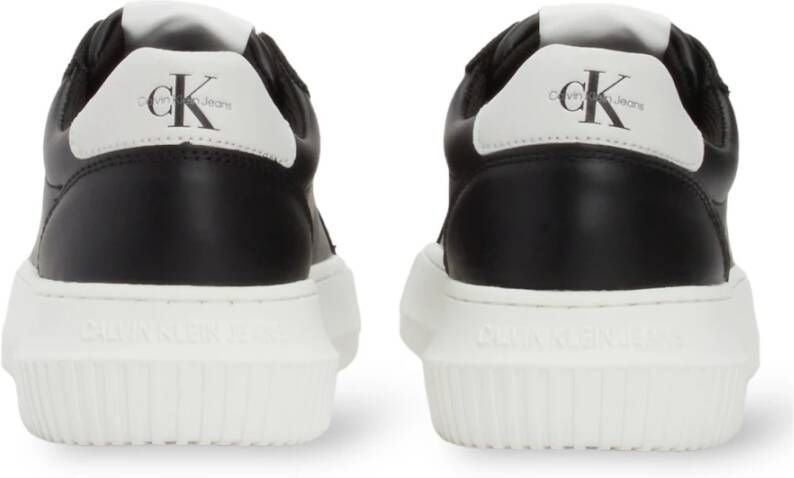 Calvin Klein Chunky Cupsole Mono Zwarte Sneakers Black Dames