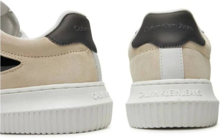 Calvin Klein Chunky Cupsole Sneakers voor Heren Beige Heren