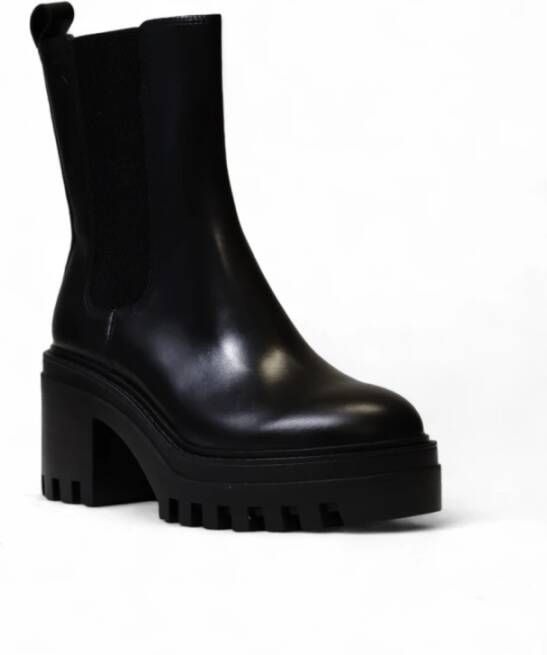 Calvin Klein Chunky Heeled Chelsea Laarzen Black Dames