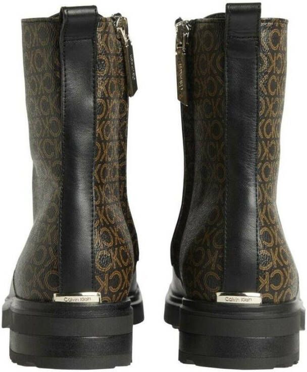 Calvin Klein Cleat Biker Boot Bruin Dames