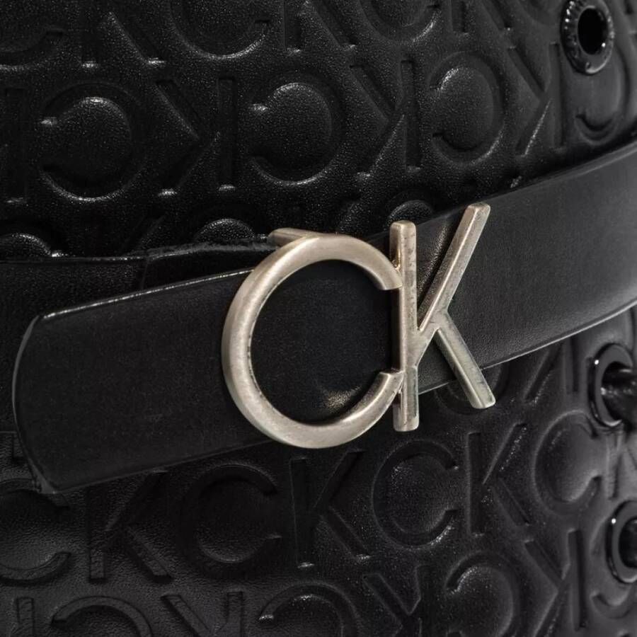 Calvin Klein Combat Boot Seizoenszwart Mono Black Dames