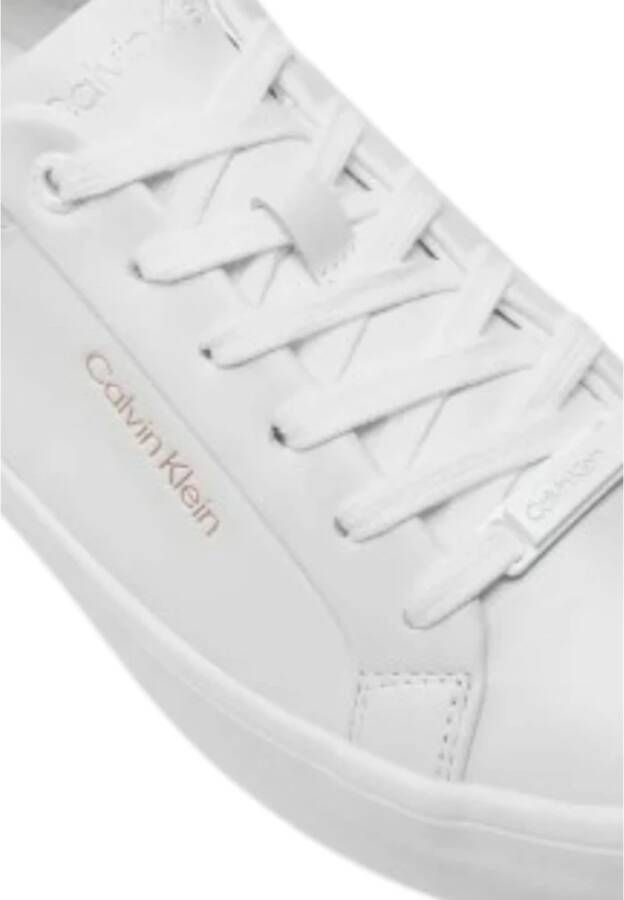 Calvin Klein Dames Lace-Up Sneakers White Dames