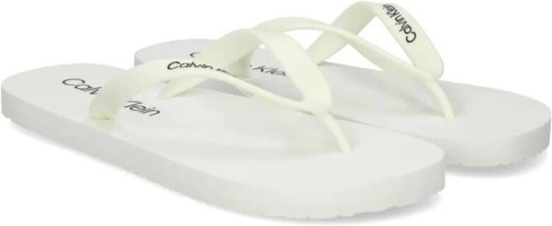 Calvin Klein Dames Rubberen Slippers White Dames