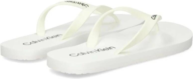 Calvin Klein Dames Rubberen Slippers White Dames