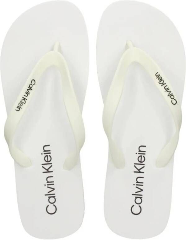 Calvin Klein Dames Rubberen Slippers White Dames