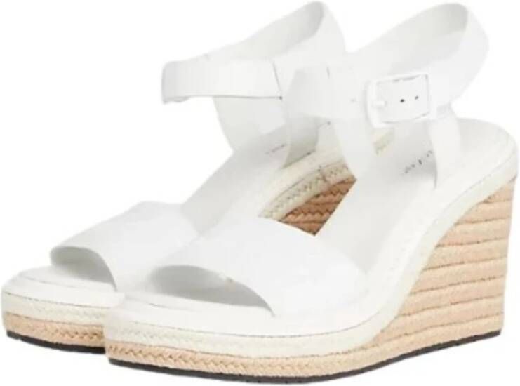 Calvin Klein Dames Sleehak Sandalen White Dames