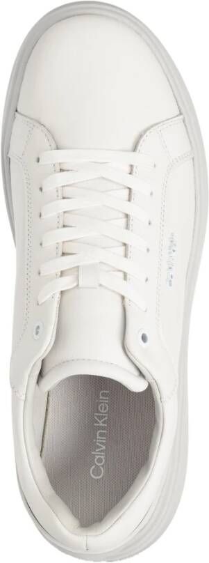 Calvin Klein Eenvoudige Vetersneakers White Heren