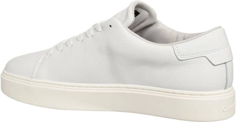 Calvin Klein Eenvoudige Vetersneakers White Heren