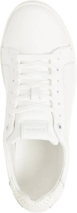 Calvin Klein Effen Vetersneakers White Heren