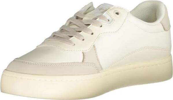 Calvin Klein Elegante witte sneakers met contrasterende accenten White Heren