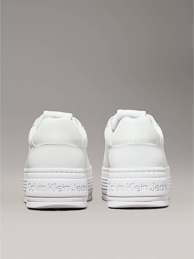 Calvin Klein Gedurfde Platform Sneakers White Dames