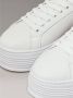 Calvin Klein Gedurfde Platform Sneakers White Dames - Thumbnail 12