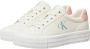 Calvin Klein Gedurfde Vulc Platte Lage Leren Sneakers White Dames - Thumbnail 2