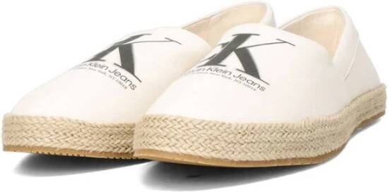 Calvin Klein Gerecyclede Katoenen Espadrilles White Heren