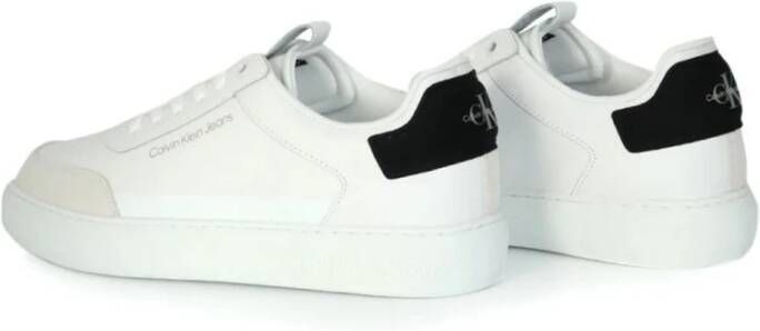 Calvin Klein Gerecyclede Leren Sneakers White Heren