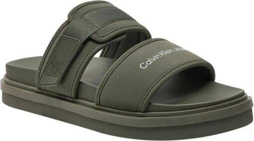 Calvin Klein Groene Sandalen Stijlvol Comfortabel Green Heren