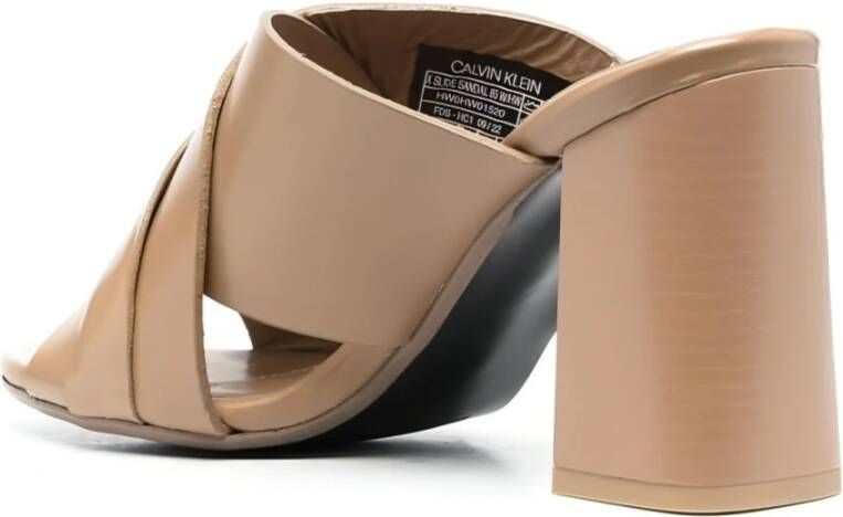 Calvin Klein Heeled Mules Beige Dames