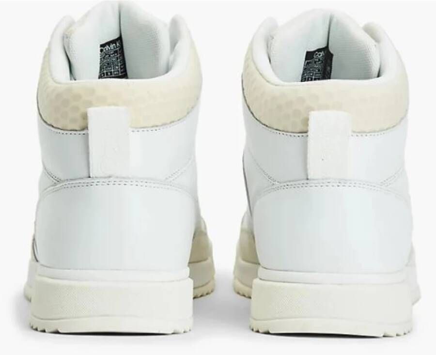 Calvin Klein Hoge-kraag sneakers White Heren