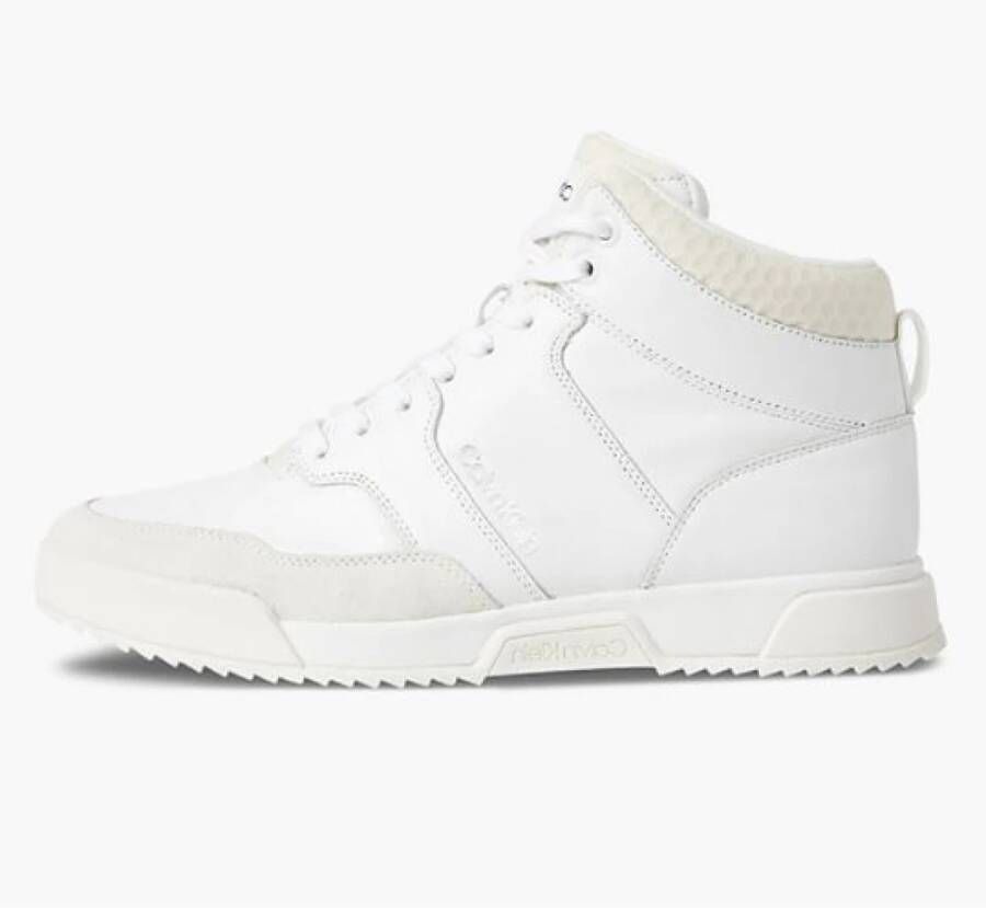 Calvin Klein Hoge-kraag sneakers White Heren