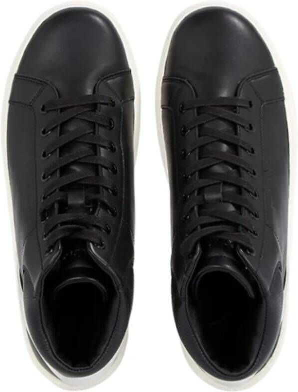 Calvin Klein Hoge Top Archief Streepprint Sneakers Black Heren