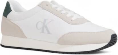 Calvin Klein Iconische Retro Runner Schoenen Collectie White Heren