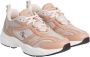 Calvin Klein Jeans Beige Sportieve Synthetische Rubberen Zool Sneakers Pink Dames - Thumbnail 4