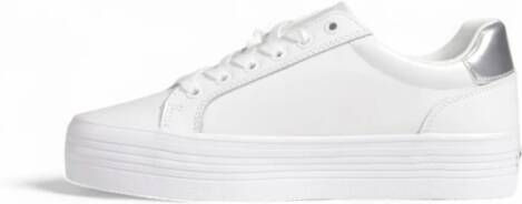 Calvin Klein Jeans Bold Vulc Flatf Lace Damesschoenen White Dames