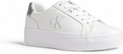 Calvin Klein Jeans Bold Vulc Flatf Lace Damesschoenen White Dames